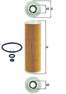 KNECHT OX 183/5D1 Oil Filter