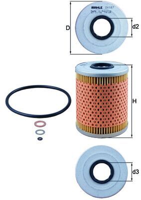 KNECHT OX 187D Oil Filter