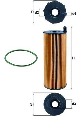 KNECHT OX 196/3D Oil Filter