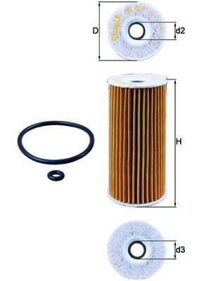 KNECHT OX 201D Oil Filter