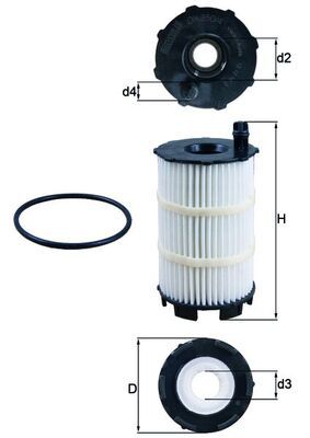 KNECHT OX 350/4D Oil Filter