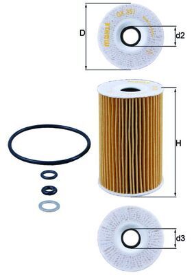 Oil Filter KNECHT OX 351D