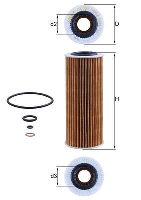 KNECHT OX 368D1 Oil Filter