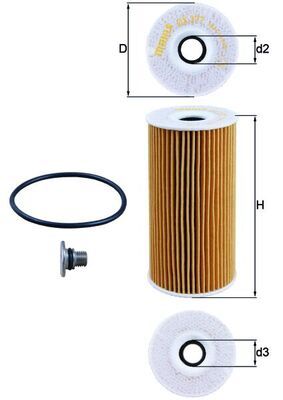KNECHT OX 377D Oil Filter