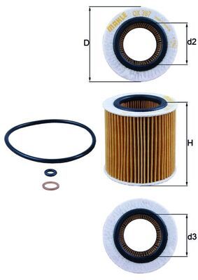 KNECHT OX 387D Oil Filter