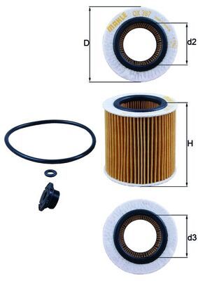 KNECHT OX 387D1 Oil Filter