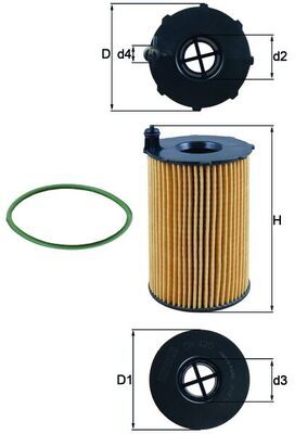 KNECHT OX 420D Oil Filter