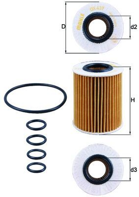 KNECHT OX 437D Oil Filter