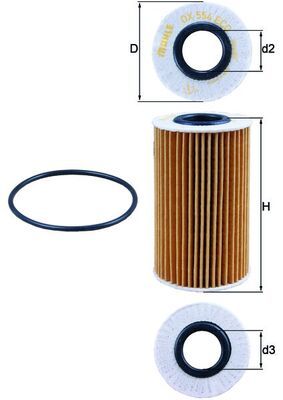 KNECHT OX 554D1 Oil Filter