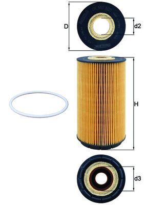 KNECHT OX 557D Oil Filter