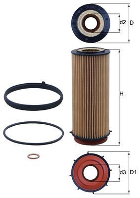 KNECHT OX 560D Oil Filter