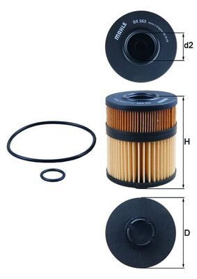 KNECHT OX 563D Oil Filter