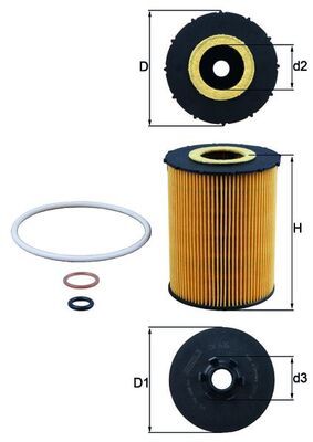 KNECHT OX 636D Oil Filter