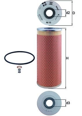 Oil Filter KNECHT OX 72D