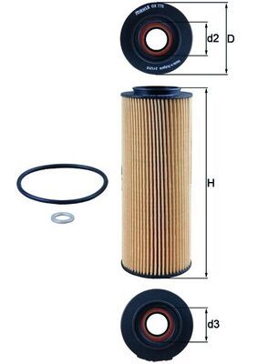 KNECHT OX 775D Oil Filter