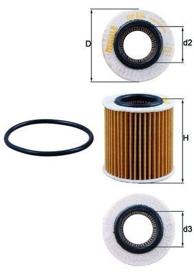 KNECHT OX 834D Oil Filter