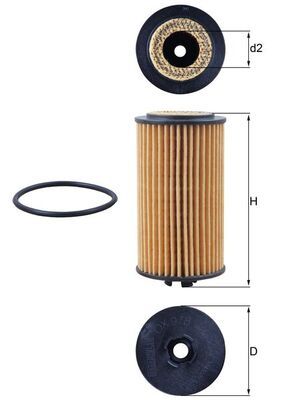 KNECHT OX 978D Oil Filter