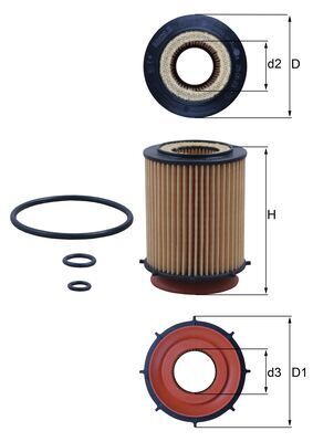 KNECHT OX 982D Oil Filter