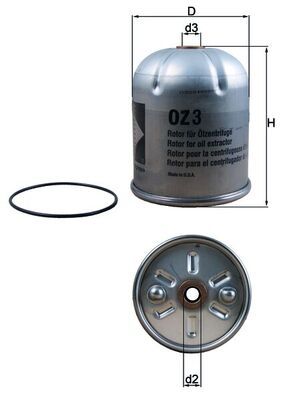 Oil Filter KNECHT OZ 3D