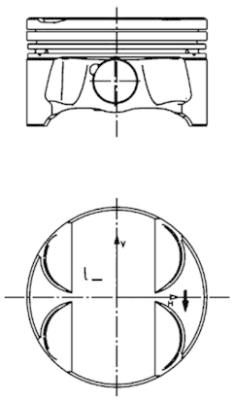 KOLBENSCHMIDT 40085610 Piston