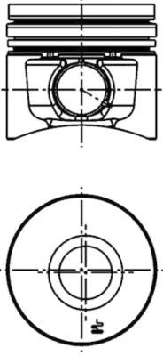 Piston KOLBENSCHMIDT 40101610