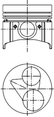 Piston KOLBENSCHMIDT 40224600