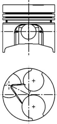 Piston KOLBENSCHMIDT 40411620