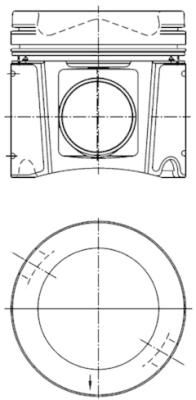 Piston KOLBENSCHMIDT 40448601