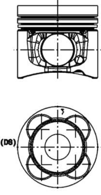 Piston KOLBENSCHMIDT 40476610