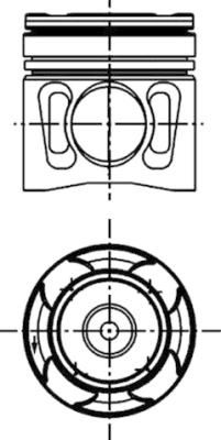 Piston KOLBENSCHMIDT 40595601