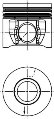 Piston KOLBENSCHMIDT 40739620