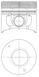KOLBENSCHMIDT 40774610 Piston