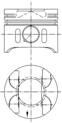 KOLBENSCHMIDT 41014600 Piston
