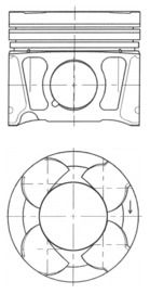 KOLBENSCHMIDT 41070600 Piston