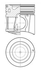 Piston KOLBENSCHMIDT 41078600