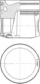 Piston KOLBENSCHMIDT 41082620
