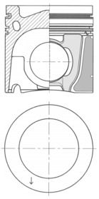 KOLBENSCHMIDT 41088600 Piston