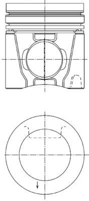 Piston KOLBENSCHMIDT 41166600