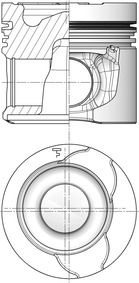 Piston KOLBENSCHMIDT 41172620