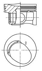 KOLBENSCHMIDT 41257600 Piston