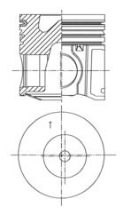 KOLBENSCHMIDT 41500600 Piston