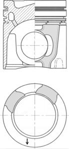 Piston KOLBENSCHMIDT 41657600