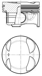 KOLBENSCHMIDT 41671600 Piston
