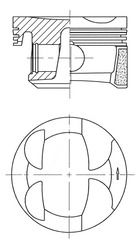 KOLBENSCHMIDT 41705600 Piston