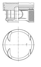 KOLBENSCHMIDT 41724600 Piston