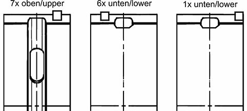 KOLBENSCHMIDT 77957600 Crankshaft Bearing Set