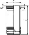 Cylinder Sleeve KOLBENSCHMIDT 88429110