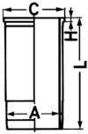 Cylinder Sleeve KOLBENSCHMIDT 88625110