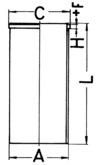 KOLBENSCHMIDT 89025190 Cylinder Sleeve