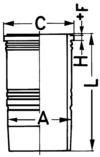 KOLBENSCHMIDT 89092110 Cylinder Sleeve